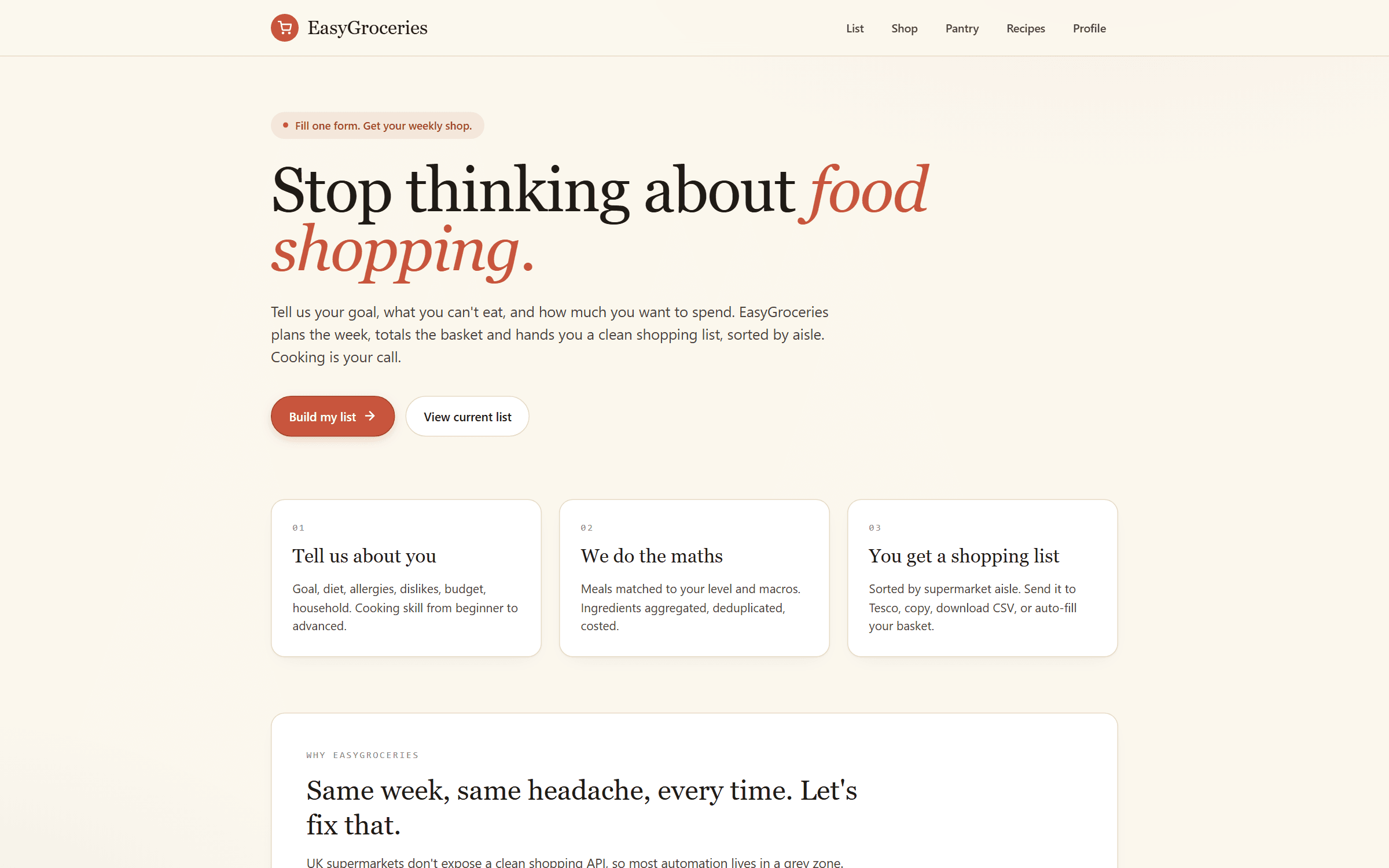 EasyGroceries preview