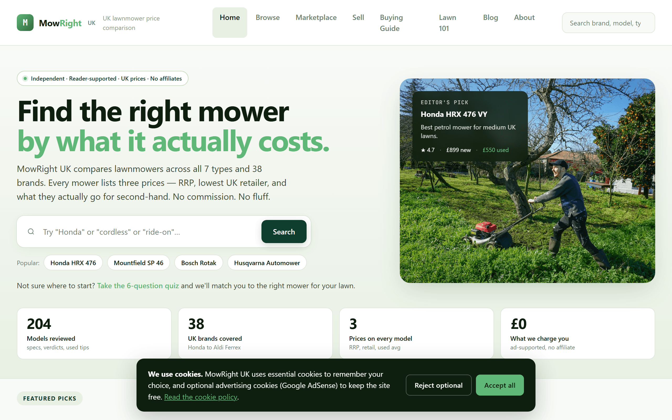 MowRight UK — live website preview